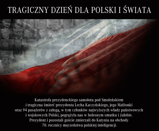 Tragiczny dzień dla Polski i świata